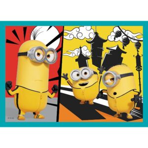 PUZZLE TREFL MINIONS 4IN1 LUMEA FERICITA A MINIONILOR - imagine 4