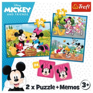 PUZZLE TREFL 2IN1 MEMO DISNEY EROII DISNEY - imagine 4