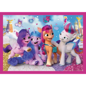 PUZZLE TREFL 4IN1 MY LITTLE PONY - PONEII COLORATI - imagine 4