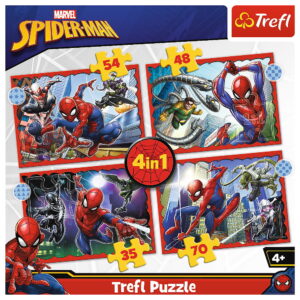 PUZZLE TREFL 4IN1 SPIDERMAN - EROUL SPIDERMAN - imagine 5