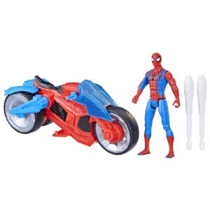 SPIDERMAN SET FIGURINA SI VEHICUL WEB BLAST CYCLE - imagine 5