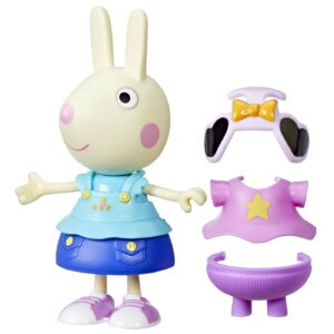 PEPPA PIG SET FIGURINA SI ACCESORII VESTIMENTARE IEPURASUL REBECCA 15CM - imagine 5