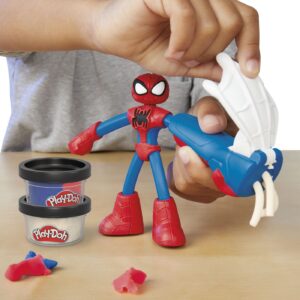 PLAY-DOH MARVEL FIGURINA FLEXIBILA CU ACCESORII SPIDER MAN 10CM - imagine 5