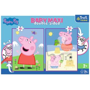 PUZZLE TREFL PRIMO BABY MAXI 2X10 PEPPA PIG - imagine 5