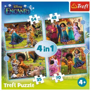 PUZZLE TREFL 4IN1 ENCANTO LUMEA MAGICA - imagine 5