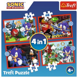 PUZZLE TREFL 4IN1 SONIC AVENTURILE LUI SONIC - imagine 5