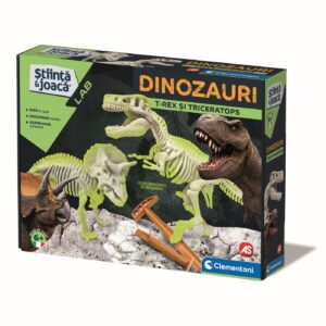 DESCOPERA DINOZAURUL T-REX & TRICERAPTOR FLUO STIINTA SI JOACA - imagine 5