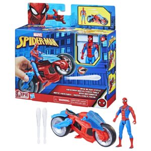 SPIDERMAN SET FIGURINA SI VEHICUL WEB BLAST CYCLE - imagine 6