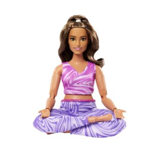 PAPUSA BARBIE MADE TO MOVE SATENA CU TOP ROZ - imagine 6