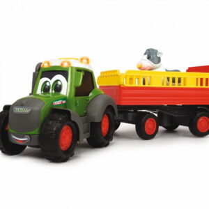 TRACTORAS CU REMORCA PENTRU ANIMALE CU FIGURINA VACUTA - imagine 6