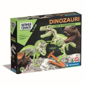 DESCOPERA DINOZAURUL T-REX & TRICERAPTOR FLUO STIINTA SI JOACA - imagine 6