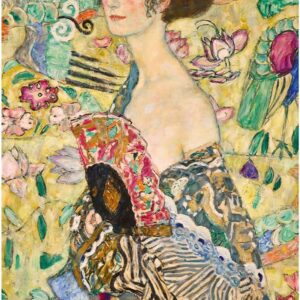 PUZZLE TREFL 1000 ART COLLECTION GUSTAV KLIMT DOAMNA CU EVANTAIUL - imagine 1