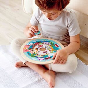 HAPE PUZZLE ROTUND CU 2 FETE - imagine 6