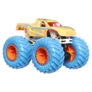 HOT WHEELS MONSTER TRUCK GLOW IN THE DARK MASINUTA PODIUM CRASHER SCARA 1:64 - imagine 4