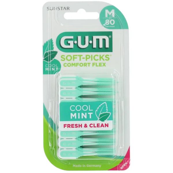GUM Soft-Picks Comfort Flex Mint Medium Periuțe Interdentare
