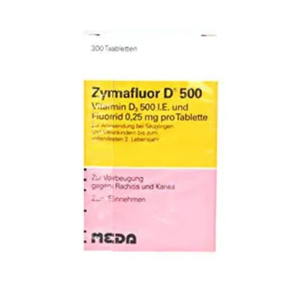 Zymafluor D 500, cu Vitamina D3 500 U.I. și Fluor 0.25mg 300 Tablete