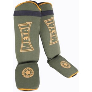 Tibiere METAL BOXE MB153 pentru box, kickboxing și MMA - Apărători de tibie și laba piciorului militar