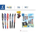 Set Pixuri Ștergătoare Pilot Frixion x One Piece – Ediție Limitată, 6 Pixuri + 4 Stickere Anime