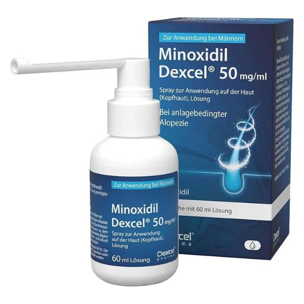 Minoxidil Dexcel 50 mgml Spray pentru scalp – Spray cu Minoxidil pentru stimularea creșterii părului
