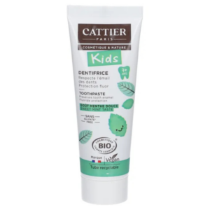 Cattier Pastă de dinți copii 7+ ani mentă bio, 50 ml